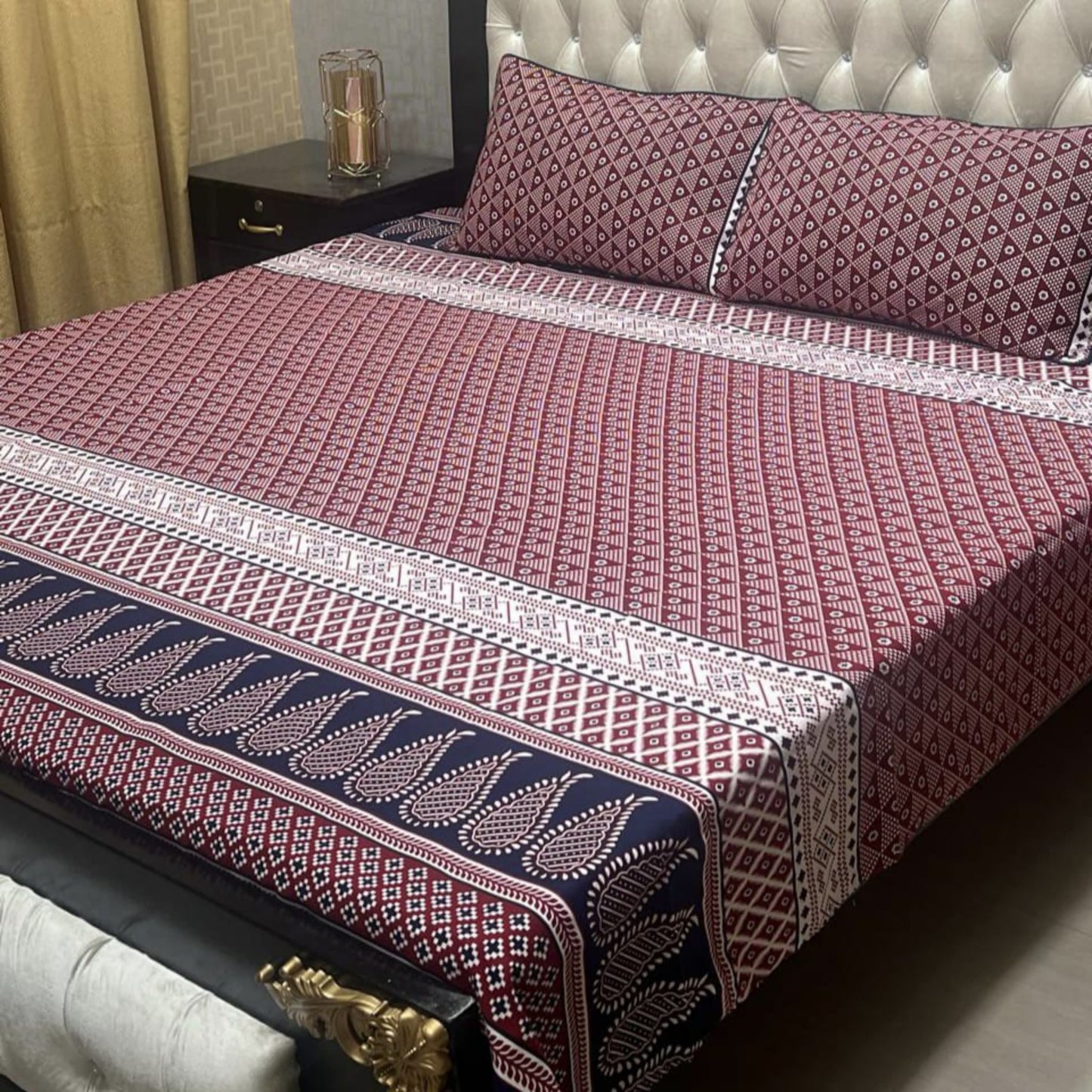 Crystal Cotton Bedsheet Floral 18