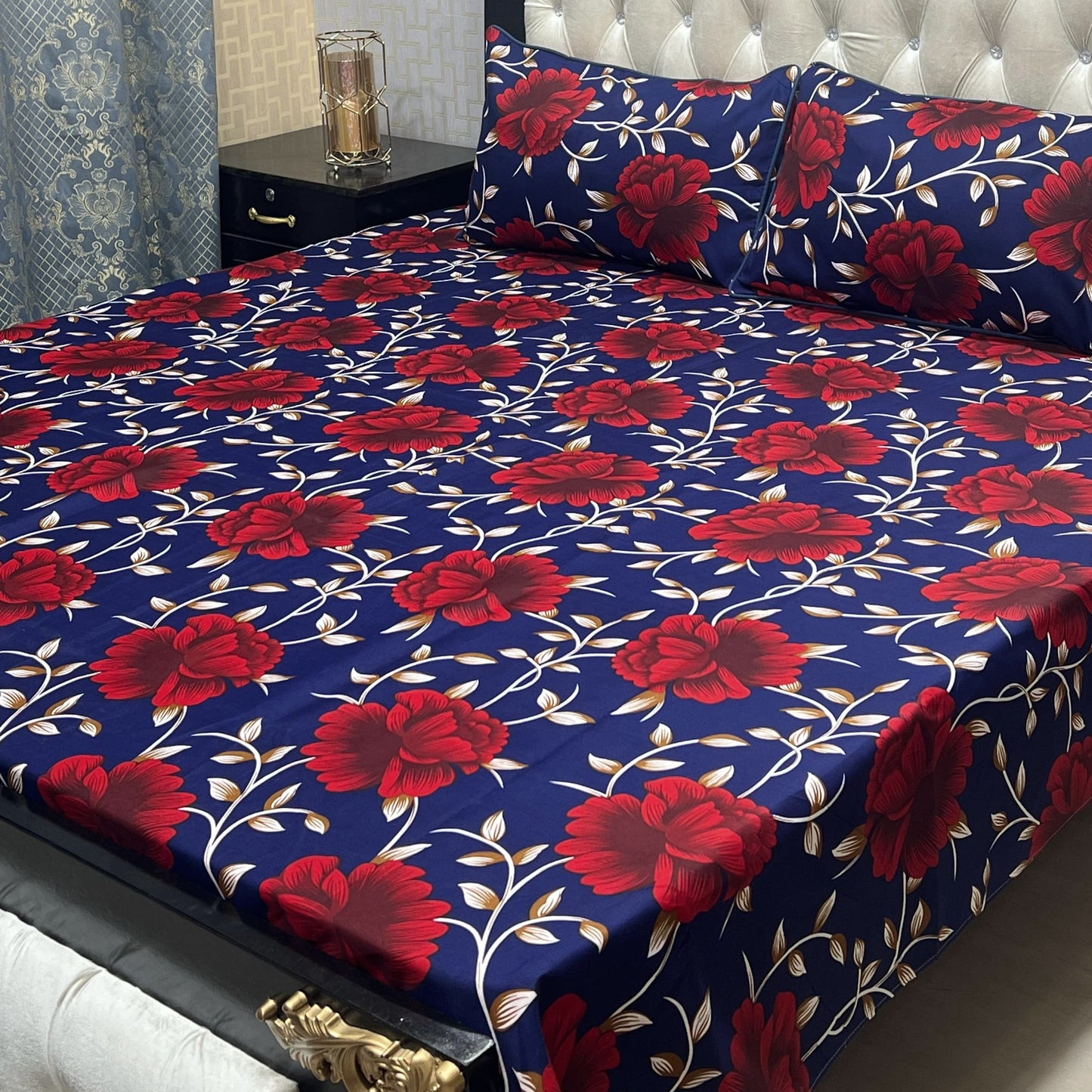 Crystal Cotton Bedsheet Floral 35
