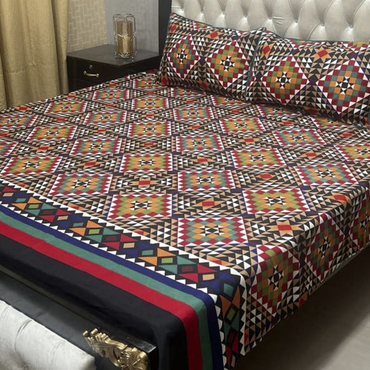 Crystal Cotton Bedsheet Floral 1 by BA Wardrobe™