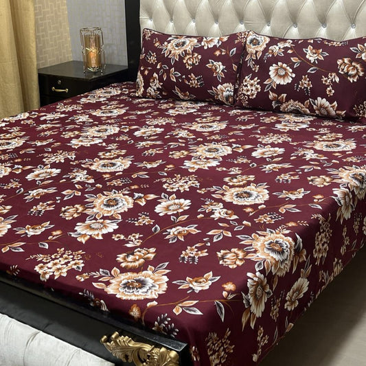 Crystal Cotton Bedsheet Floral 48