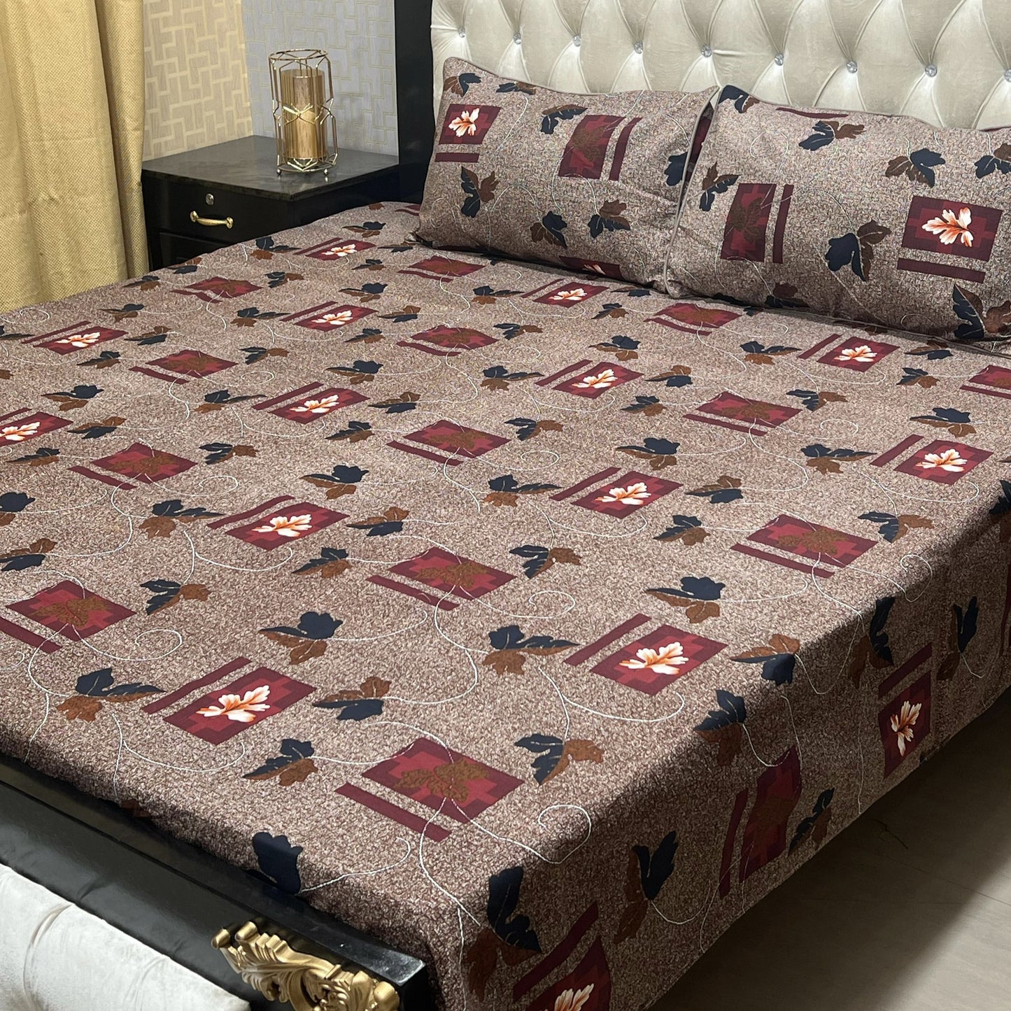 Crystal Cotton Bedsheet Floral 50