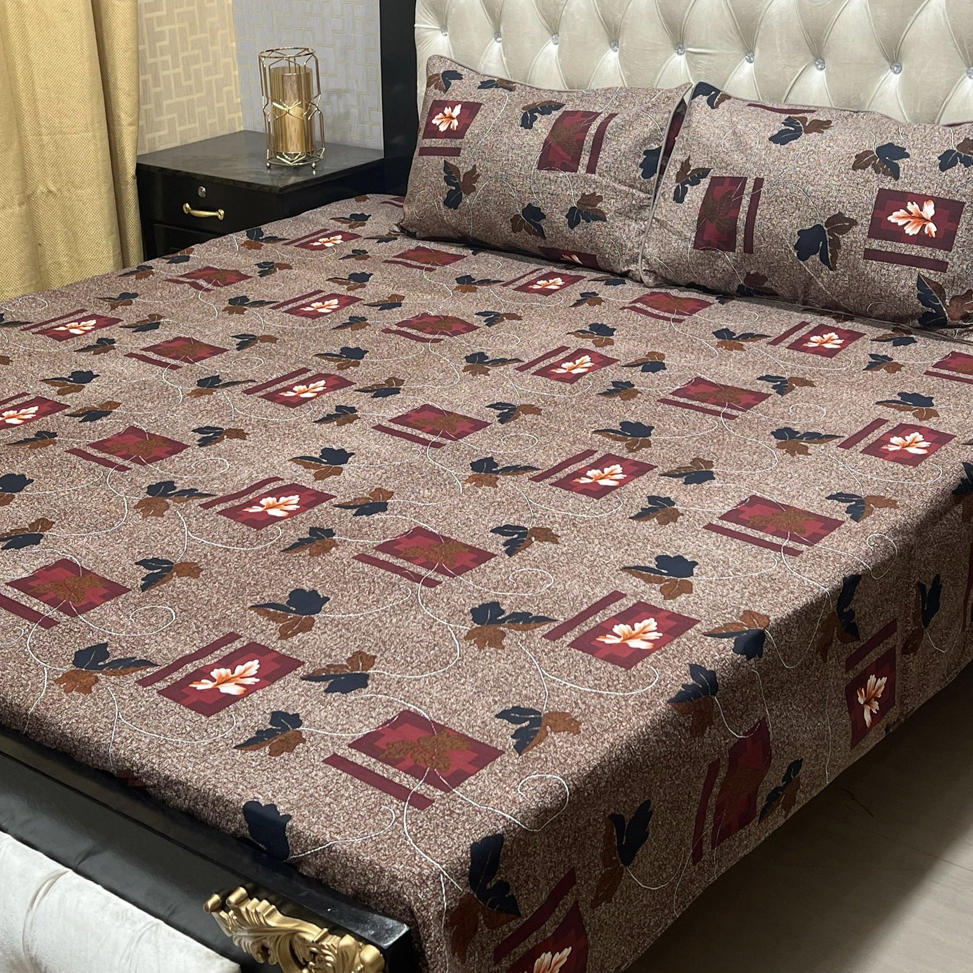 Crystal Cotton Bedsheet Floral 50